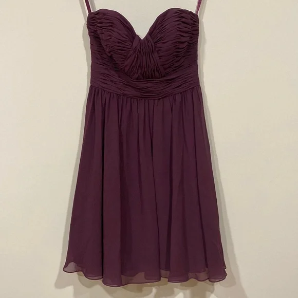 Mori Lee | Dresses | Mori Lee Plum Cocktail Homecoming Wedding Dress |  Poshmark